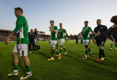 Republic of Ireland players after the game 31/5/2016