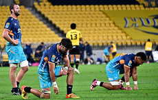 Moana Pasifika players dejected after the game 17/5/2024