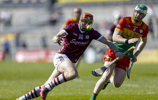 Conor Whelan gets to the ball ahead of Paul Doyle 21/4/2024