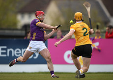 Niall O Connor blocks a shot from Lee Chin 27/4/2024
