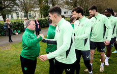 Jamie McGrath meets players from the Ireland Down Syndrome futsal team 19/3/2024