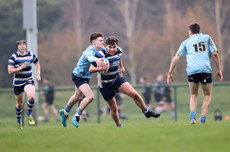 Blaine Barry is tackled by Charlie Mulderry 10/3/2024