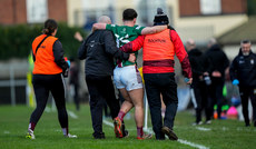 Danny McCartan leaves the field with an injury 17/3/2024