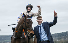 Rachael Blackmore onboard Captain Guinness celebrates winning with Sam Cottrill  13/3/2024