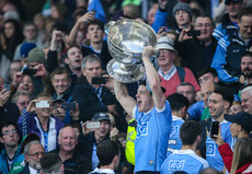 Diarmuid Connolly lifts the Sam Maguire cup 1/10/2016