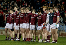 Galway team stand during the national anthem  2/3/2019