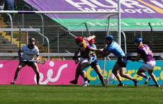 Lee Chin is fouled by Paddy Smyth 21/4/2024