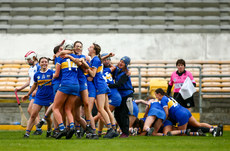 Tipperary players celebrate at the final whistle 27/4/2024