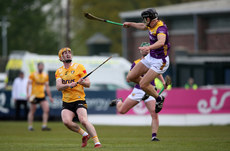 Rory O'Connor blocks a shot from Conor Boyd 27/4/2024