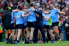 Dublin's players celebrate after the game 17/9/2017