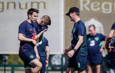 Seamus Coleman with Roy Keane 21/3/2018