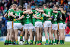 Mayo players huddle ahead of the game 9/2/2020