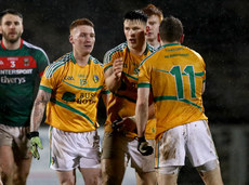 Darren Carberry, James Rooney and Brendan Gallagher after the game ended in a draw 10/1/2018
