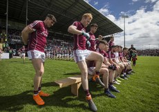 Galway players arrive out for the pre match team photo 13/5/2018