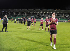 Galway United players applaud their supporters 26/4/2024