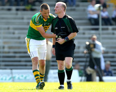 Kieran Donaghy remonstrates with referee Maurice Condon 11/4/2010