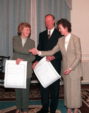 Jack Charlton and Mary Robinson 7/12/1996