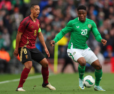 Youri Tielemans and Chiedozie Ogbene 23/3/2024