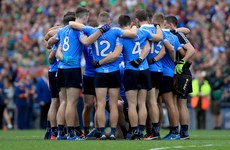 Dublin team huddle 18/9/2016