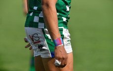 A view of a player wearing rainbow tape 25/3/2023