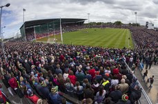 Mayo and Galway stand for the national anthem 13/5/2018