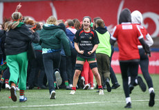 Roxanne Llewellyn celebrates at the final whistle 13/3/2024