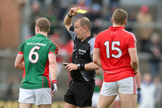 Eddie Kinsella yellow cards Colm Boyle and Brian Hurley 29/3/2015