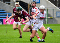 Conor Gilligan under pressure from Ben Walsh and Johnny Galvin 20/5/2023
