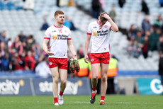 Cathal McShane and Lorcan McGarrity dejected after the game 24/3/2024