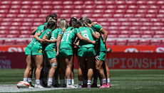 The Ireland team huddle 31/5/2024