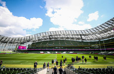  A general view of the Aviva ahead of the game 28/4/2024