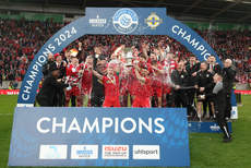 Cliftonville lift the cup after winning 3-1 4/5/2024 