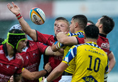 JC Pretorius and Alessandro Fusco compete for a loose ball 19/10/2024