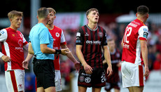 Cian Byrne with Referee Paul McLaughlin 28/6/2024