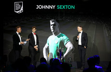 Barry Murphy and Andrew Trimble with Johnny Sexton 22/5/2024