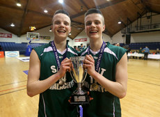 Twins Conor Quinn and Aidan Quinn celebrate with the trophy 19/3/2013