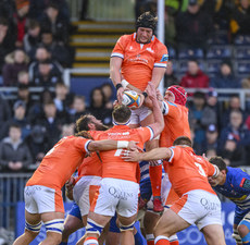 Jamie Hodgson claims a line-out 12/10/2024