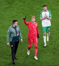 Caoimhin Kelleher celebrates after the game 14/11/2024 