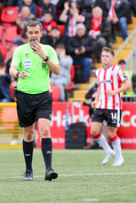 Robert Harvey points to the penalty spot 28/6/2024