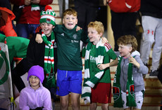 Young Cork City fans ahead of the game 18/10/2024