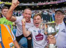 Jack Barrett celebrates with his uncle Patsy 5/8/2018