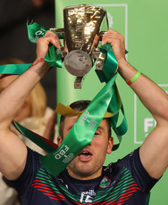 Liam McGrath lifts the trophy 13/10/2024