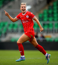 Kate Mooney celebrates scoring her side’s fourth goal 20/10/2024 