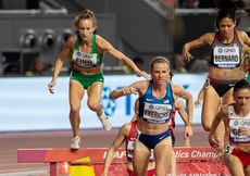 Michelle Finn on her way to finishing ninth and failing to qualify for the final 27/9/2019