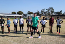 Peter O’Mahony with members of the team 3/7/2024