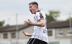 Cameron Elliott celebrates after Jamie Gullan scores his side’s first goal of the game 6/5/2024
