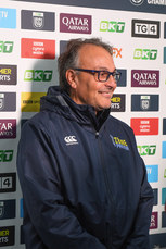 Massimo Brunello speaks to the media before the game 25/10/2024