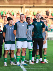 Ireland Substitutes during the national anthem 8/9/2023