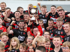 Ballygunner supporter Nicky Kennedy with players 10/9/2023