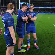 Stephen Smyth celebrates after the game with Charlie Tector 26/10/2024